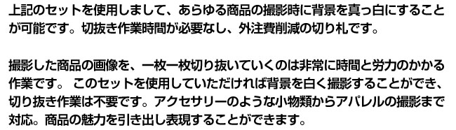 アパレル撮影方法(モデルを撮影する場合)