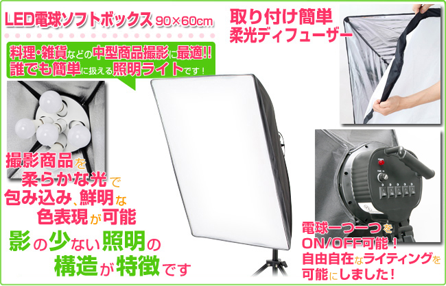 証明写真撮影背景セットLED電球照明 / 撮影機材,ストロボ,LED照明機材 
