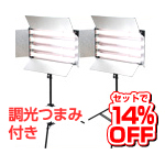 直管蛍光灯オスラム社製55w×4撮影照明2灯セット