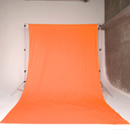撮影用背景布・バックグラウンドクロスオレンジ(2.7×7m)BCP-14