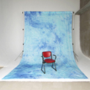 撮影用背景ムラ布・バックグラウンドクロス/ムラバック　水色ブルー系(3×6m)DW-025